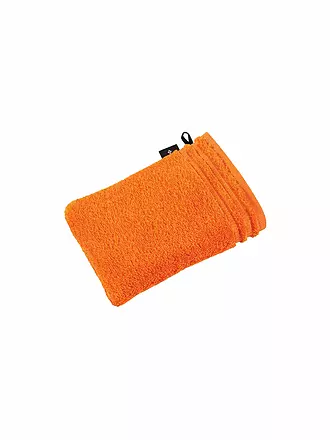 VOSSEN | Guanto da bagno CALYPSO FEELING 22x16cm Nero | orange